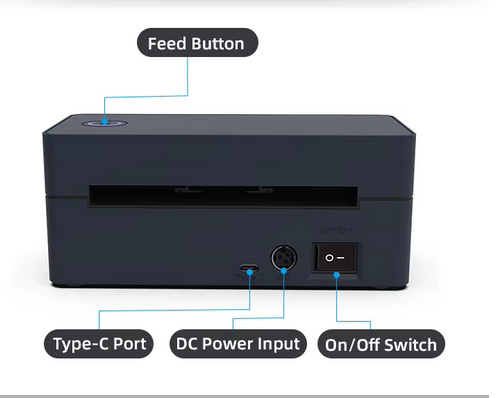 Portable 4x6 Bluetooth Thermal Label Printer for Shipping, Amazon, eBay- Compatible with Android, IOS, Windows and Mac