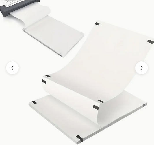 A4 Continuous Folded Thermal Paper, Compatible with A4 thermal Printers Not Suitable For Laser Or Inkjet Printers