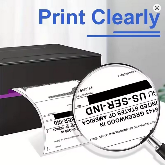 4x6 Direct Thermal Shipping Labels – 500 Stackable Labels, Waterproof & Grease-Resistant, Strong Adhesive